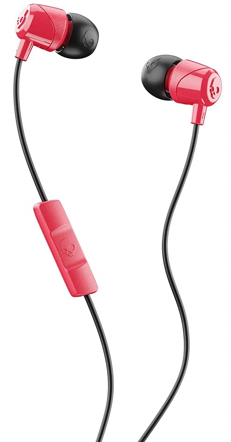 Căști cu microfon Skullcandy - JIB, rosii/negre