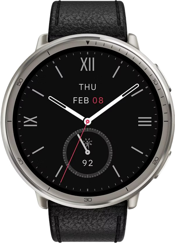 Smartwatch Amazfit - Active 2, 44 mm, 1.32'', Black Leather