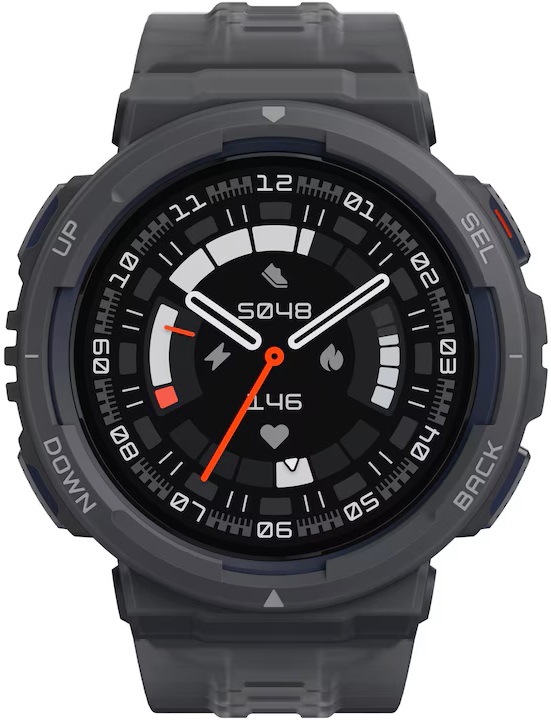 Smartwatch Amazfit - Active Edge, 46 mm, 1.32'', Midnight Pulse