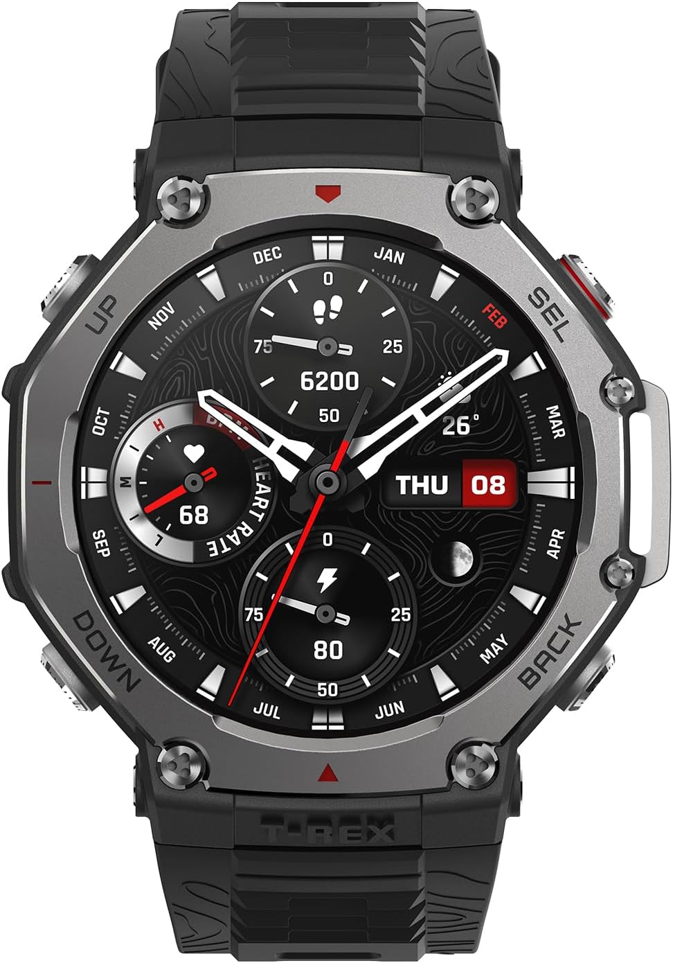 Smartwatch Amazfit - T-Rex 3, 48 mm, 1.5'', Onyx