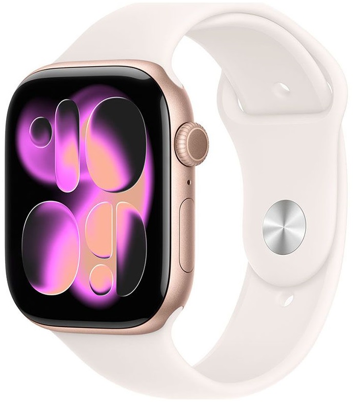 Ceas inteligent Apple - Watch S11 Cellular, 42 mm, S/M, Rose Gold Aluminium/Light Blush