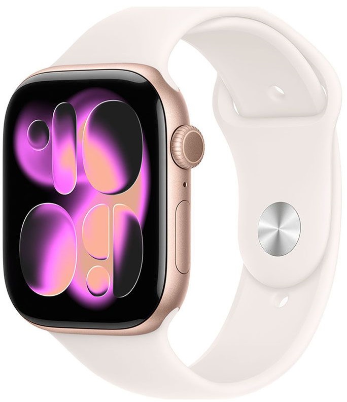 Ceas inteligent Apple - Watch S11 GPS, 42 mm, M/L, Rose Gold Aluminium/Light Blush
