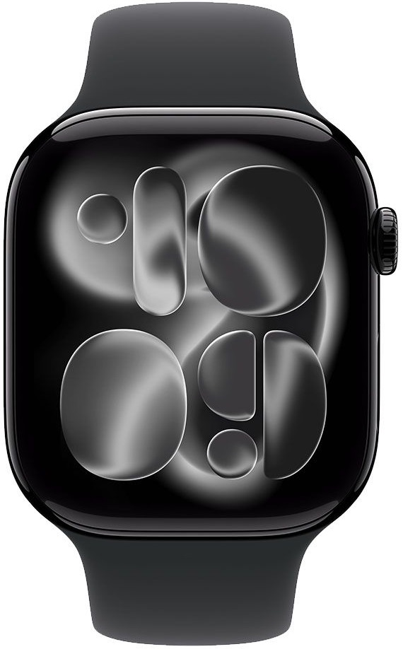 Smartwatch Apple - Watch S11 GPS, 46 mm, M/L, Jet Black Aluminium/Black
