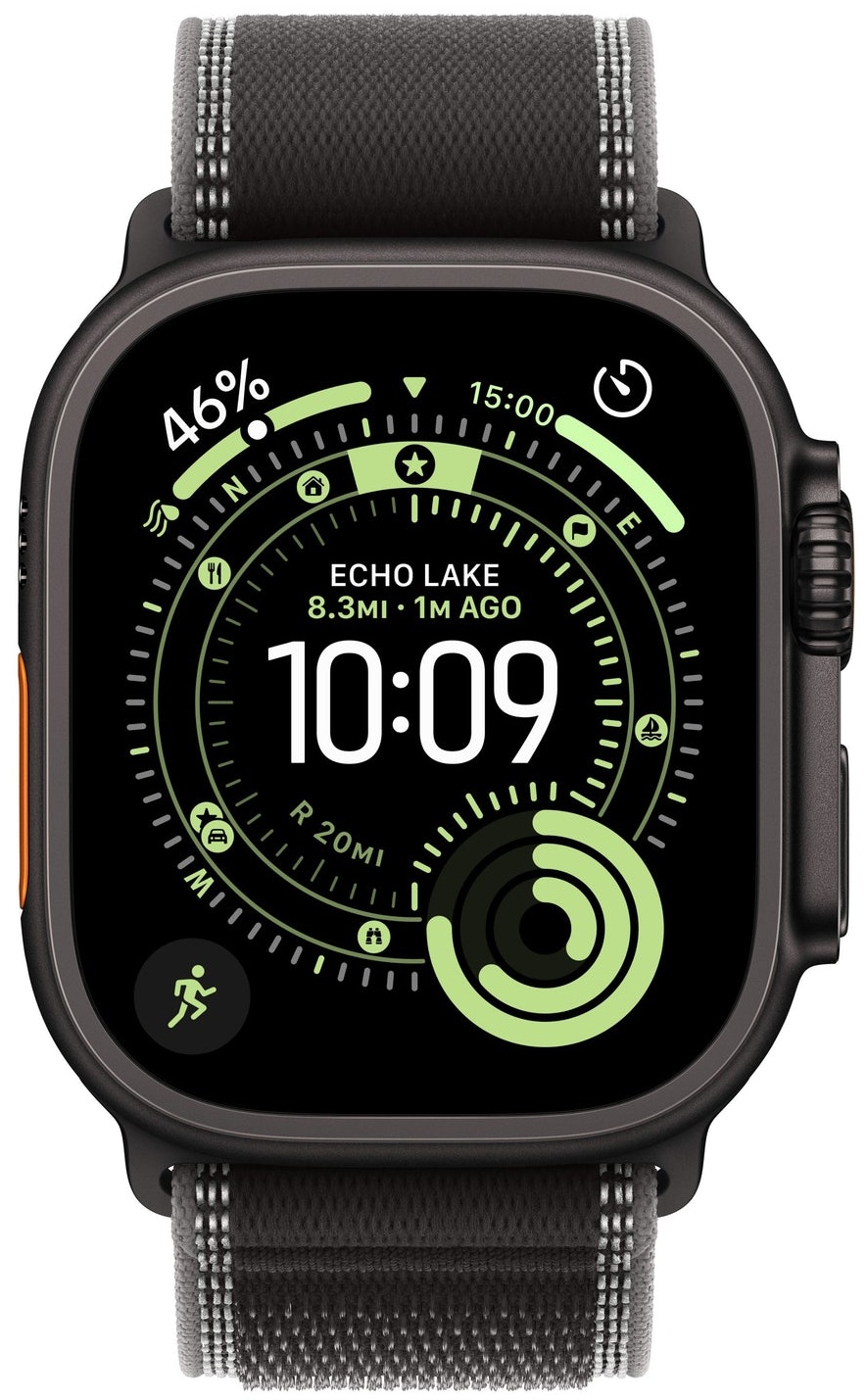 Smartwatch Apple - Watch Ultra 3 Cellular, 49mm, M/L, Black Titanium/Black/Charcoal Trail
