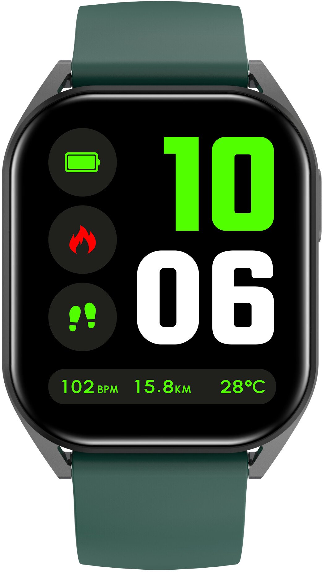 Smartwatch Canyon - Chatter SW-58, 52 mm, 1.8'', Black Green
