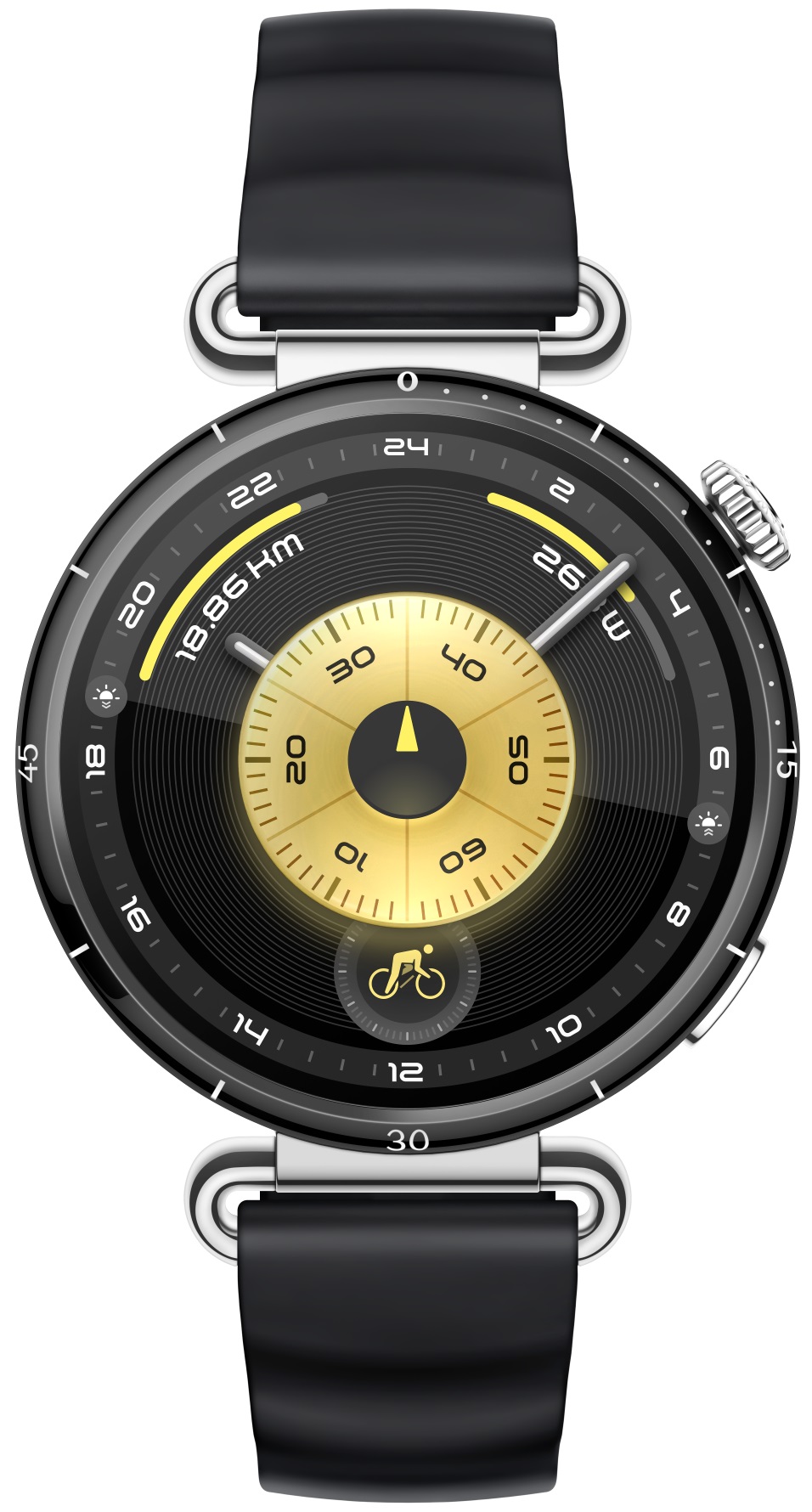 Smartwatch Huawei - Watch GT6, 1.32'', 41 mm, Black Silicon