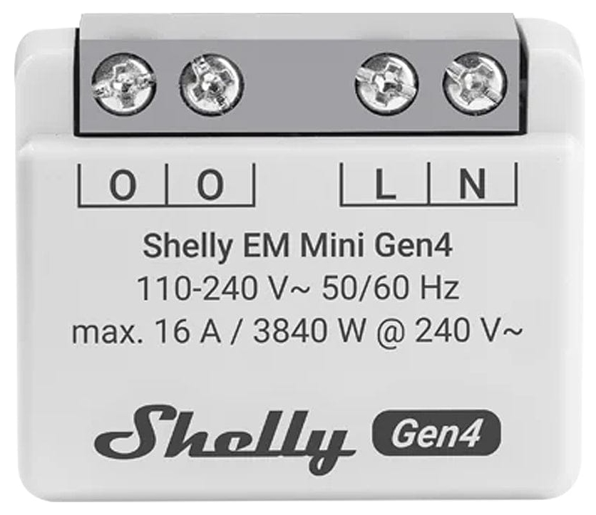 Măsurător inteligent de energie Shelly - EM Mini Gen4, 16A, gri