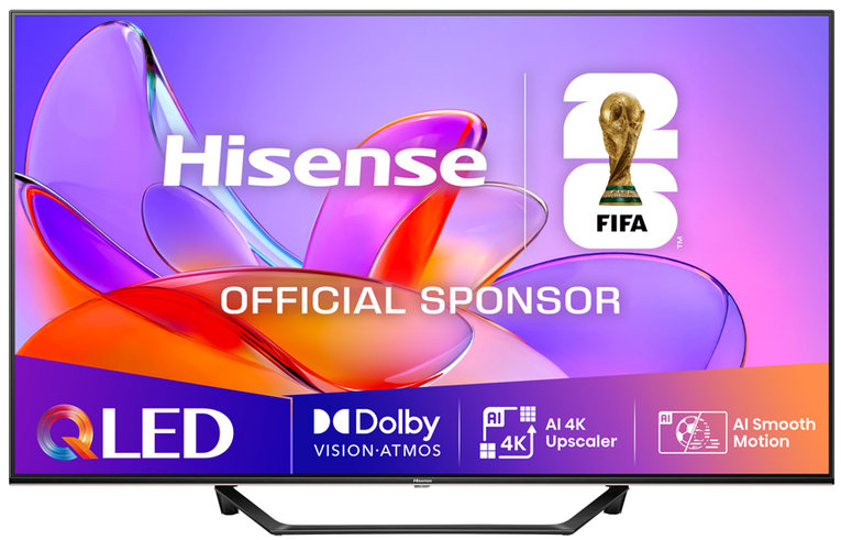 Televizor smart Hisense - 43A7Q, 43'', QLED, 4K AI Upscaler, HDR10+, Dolby Atmos-Virtual, AI Smooth 