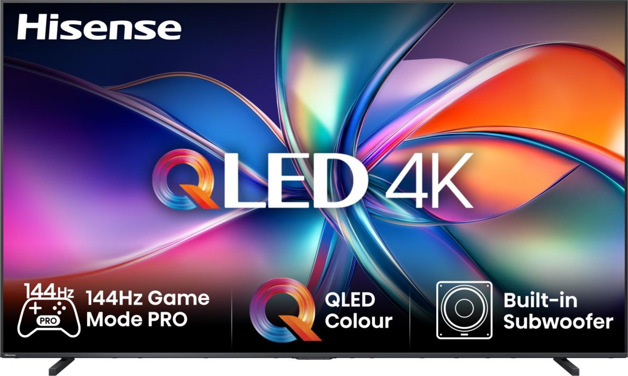 Televizor smart Hisense - 98E7Q, 98'', 4K, QLED, UHD, 144Hz Game mode Pro, Dolby Vision-Atmos, 2x15W + 20W Subw., negru