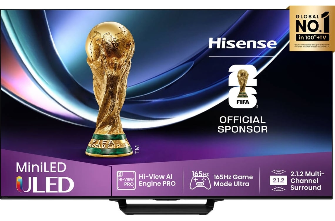 Televizor Smart Hisense - 85U7Q_PRO, 85'', 4K UltraHD, MiniLED 165Hz Game Mode Ultra, negru