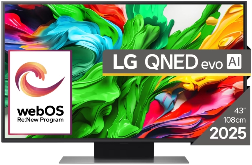 Televizor smart LG - 43QNED86A3C, 43", QNED evo AI, 4K Super Upscaling, HDR10, Dolby Vision, negru