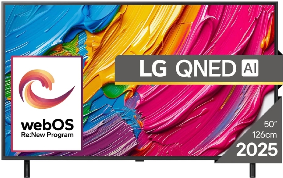 Televizor Smart LG – 50QNED80A3A, 50", QNED, 4K, Alpha 7 AI, 20W, AI Acoustic, Clear Voice Pro, negru