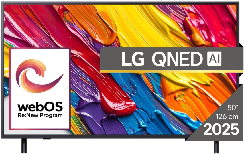Televizor smart LG - 50QNED82A3B, 50'', QNED, 4K, HDR10 Pro, ThinQ AI, negru