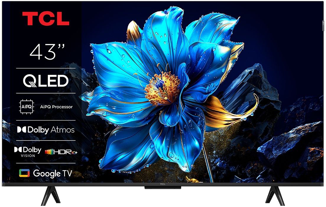 Televizor smart TCL - 43P79K, 43'', QLED, 4K, HDR10+, Bionic Color, Dolby Vision Dolby Atmos 2x10W, negru
