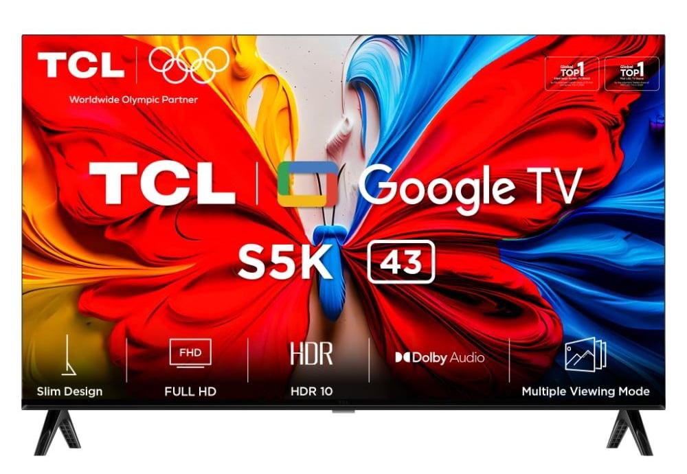 Televizor smart TCL - 43S5K, 43'', QLED, FHD, negru
