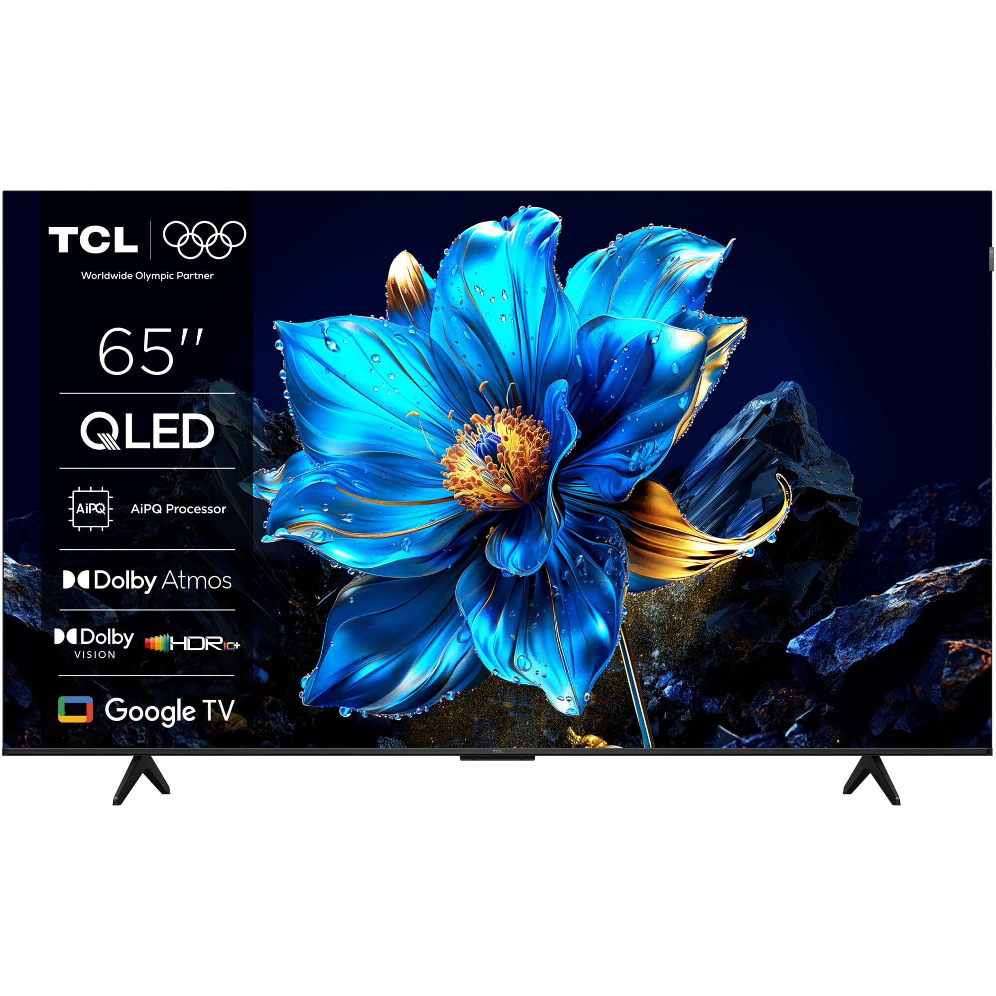Televizor smart TCL - 65P7K, 65'', QLED, 4K, negru