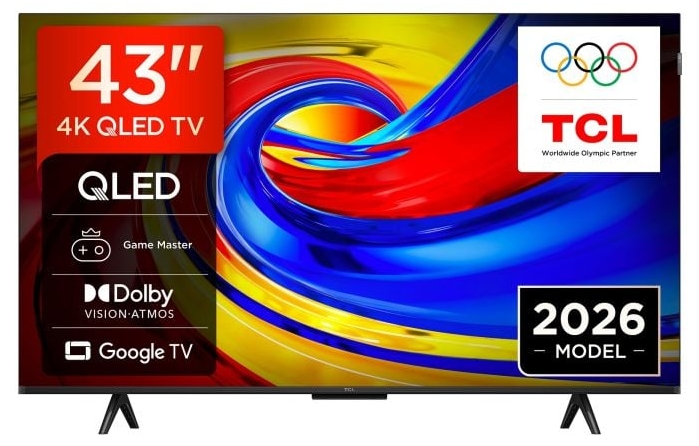 Smart televizor TCL - P7L 43P7L, 43'', QLED, 4K, negru