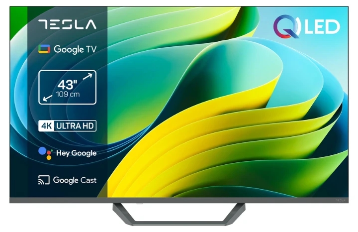 Televizor smart Tesla - Q43E655GUS, 43'', QLED, FHD, gri