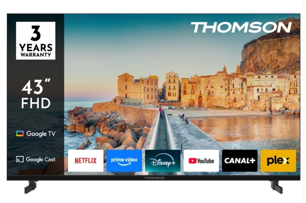 Televizor inteligent Thomson - 43FG2S15, 43'', 2К, DLED, FHD, Google TV, negru