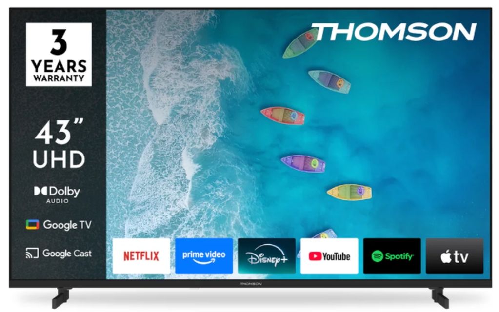 Televizor smart Thomson - 43UG4S15, 43'', 4K UHD, negru