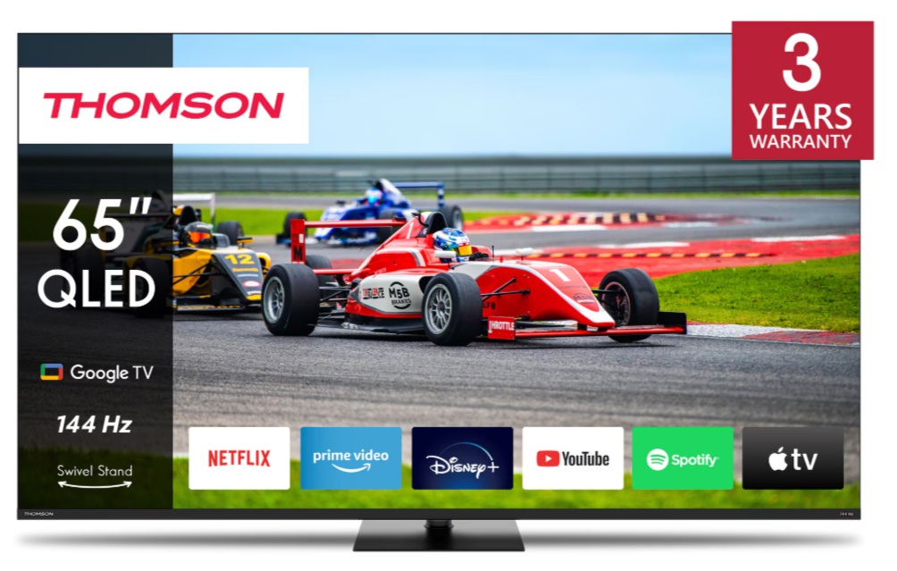Televizor smart Thomson - 65QG7C14, 65'', 4K, QLED Pro, negru