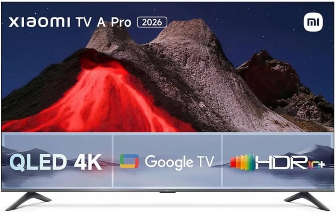 Televizor smart Xiaomi - A PRO 2026, 55'', 4K QLED, Game Boost 120Hz, 94% DCI-P3, 20W Xiaomi Sound, Google TV, Dark Gray, negru