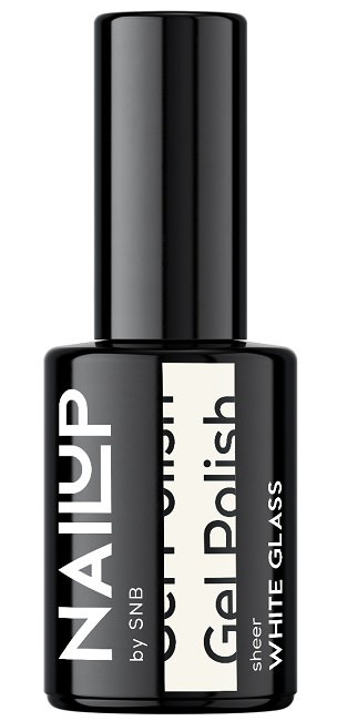 SNB Professional NailUP Ojă gel, sticlă albă, 6 ml
