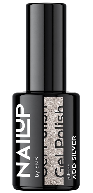 SNB Professional NailUP Oja cu gel , Adăugați argint, 6 ml