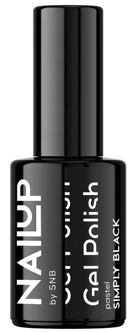 SNB Professional NailUP Oja cu gel , Doar negru, 6 ml