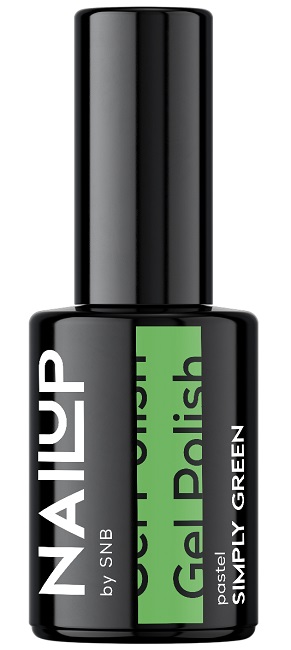 SNB Professional NailUP Oja cu gel, Verde simplu, 6 ml