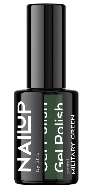 SNB Professional NailUP Oja cu gel, Verde militar, 6 ml