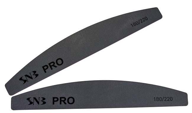 SNB Professional Pilă subțire pentru unghii, punte de unghii , 180-220 grit, sustenabil