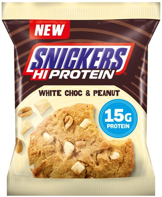 Snickers Hi Protein, ciocolată albă cu arahide, 60 g, Mars Protein