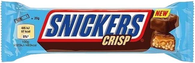 Snickers Hi Protein Crisp, 55 g, Mars Protein