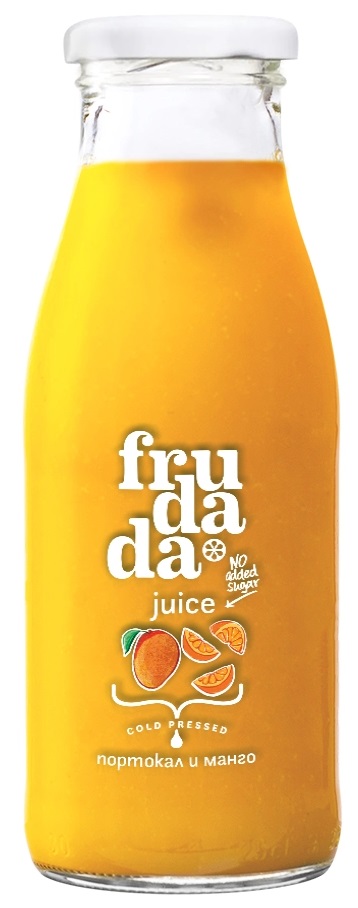 Suc, portocală și mango, 250 ml, Frudada