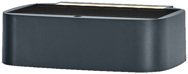 Aplică solară de fațadă Osram - Endura Style, Updown, 7.6W, IP65, gri închis