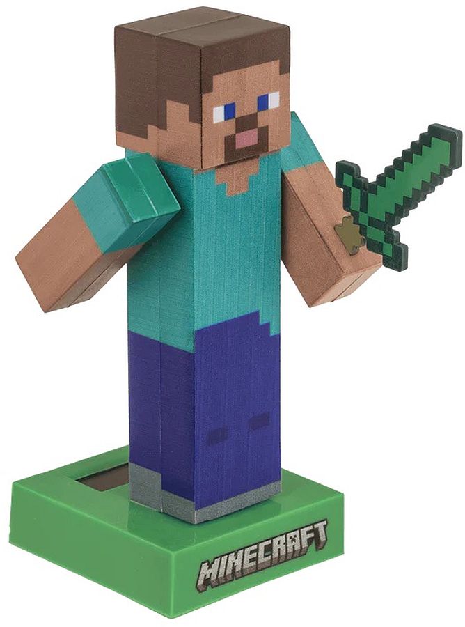 Figurină solară  Out of the Blue - Minecraft, Steve