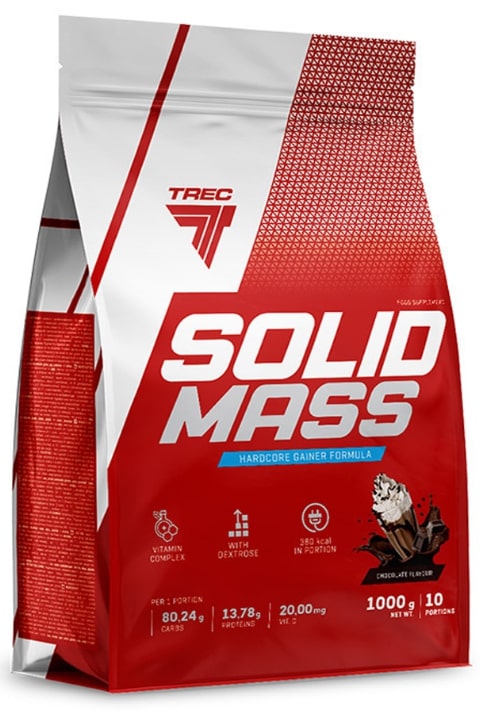 Solid Mass, ciocolată, 1000 g, Trec Nutrition
