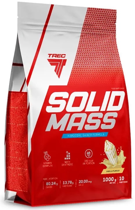 Solid Mass, vanilie, 1000 g, Trec Nutrition