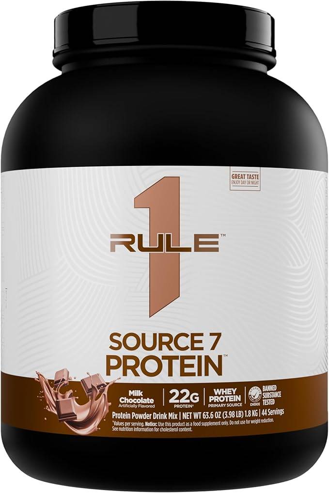 Source7 Protein, înghețată cu ciocolată, 1.8 kg, Rule1
