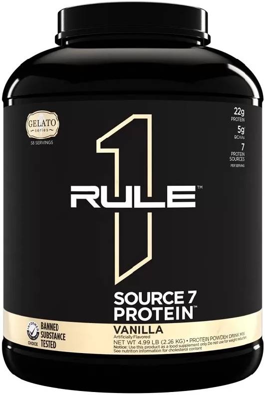 Source7 Protein, înghețată de vanilie, 2.26 kg, Rule1