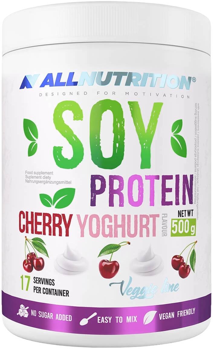 Soy Protein, iaurt cu cireșe, 500 g, AllNutrition