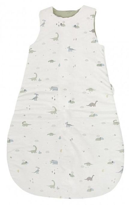 Sac de dormit Bimbidreams - Trex, 75 cm, Tog 2.5, White/Green