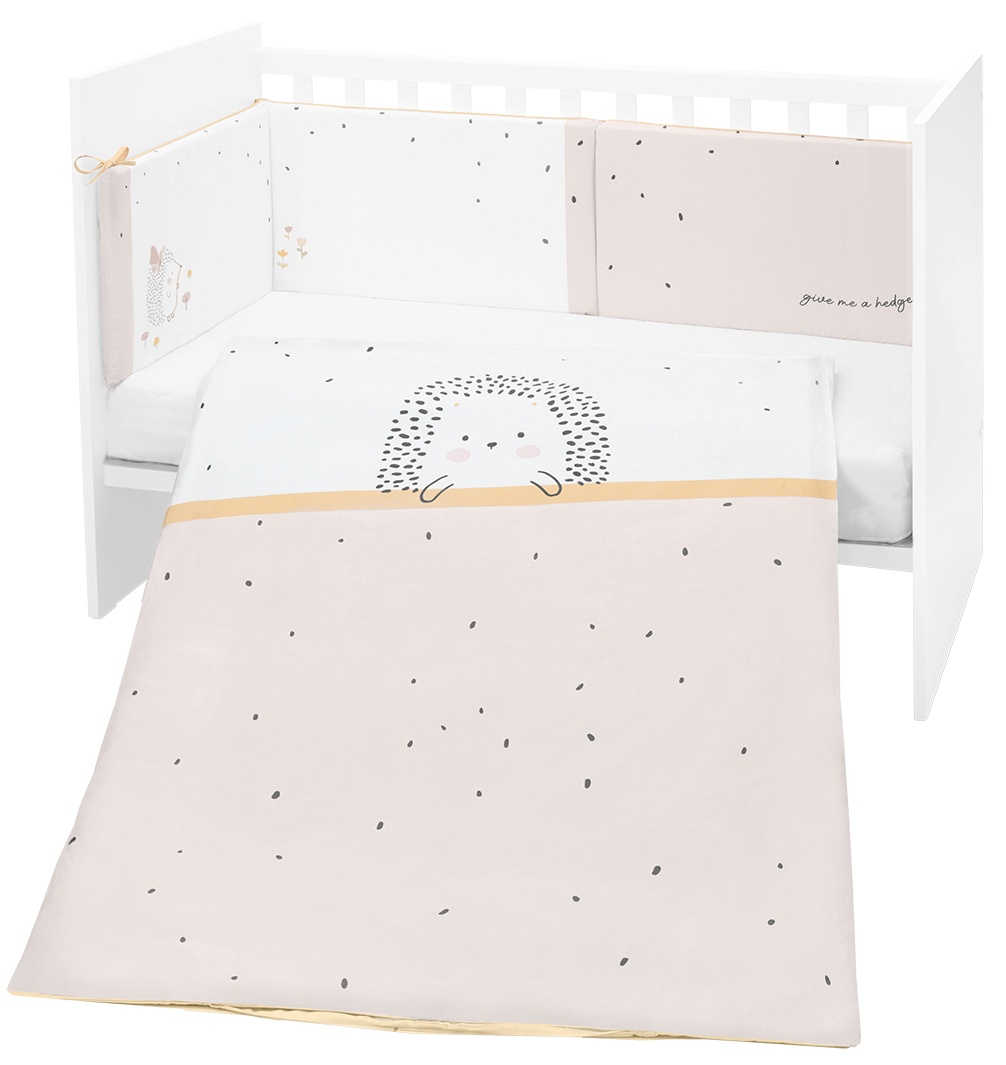 Set dormitor din 2 piese KikkaBoo Hedge-hugs - EU style, 70 х 140 cm