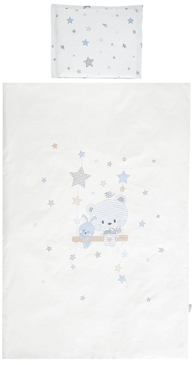 Set de lenjerie de pat din 3 piese  Lorelli - Cosy, Bear With Swing, albastru