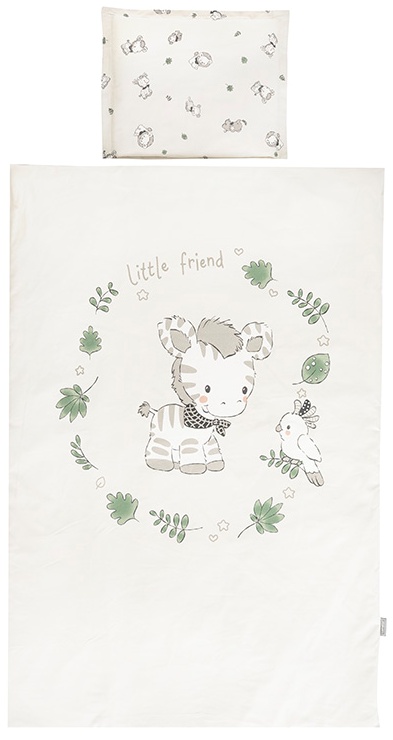 Set de lenjerie de pat din 3 piese  Lorelli - Cosy, Jungle, bej