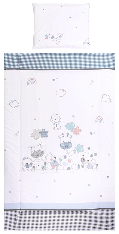 Set de dormit cu 3 piese pentru bebeluși Lorelli - Cosy, Giraffe, alb