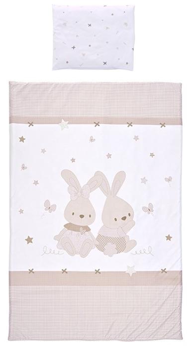 Set lenjerie de pat din 3 piese Lorelli - Honey Bunny, bej