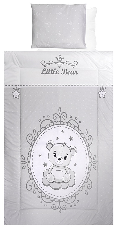 Set de dormit pentru bebeluși cu 4 piese Lorelli - Winnie, gri