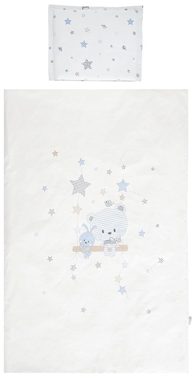 Set dormitor cu 5 piese Lorelli - Cosy, Bear With Swing, albastru